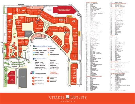 citadel outlet map of stores.